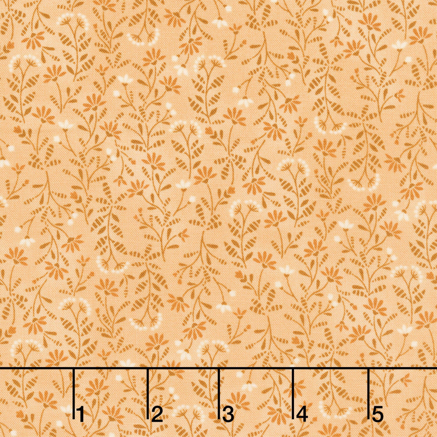 Thistle and Rye - Spring Calico Orange Yardage