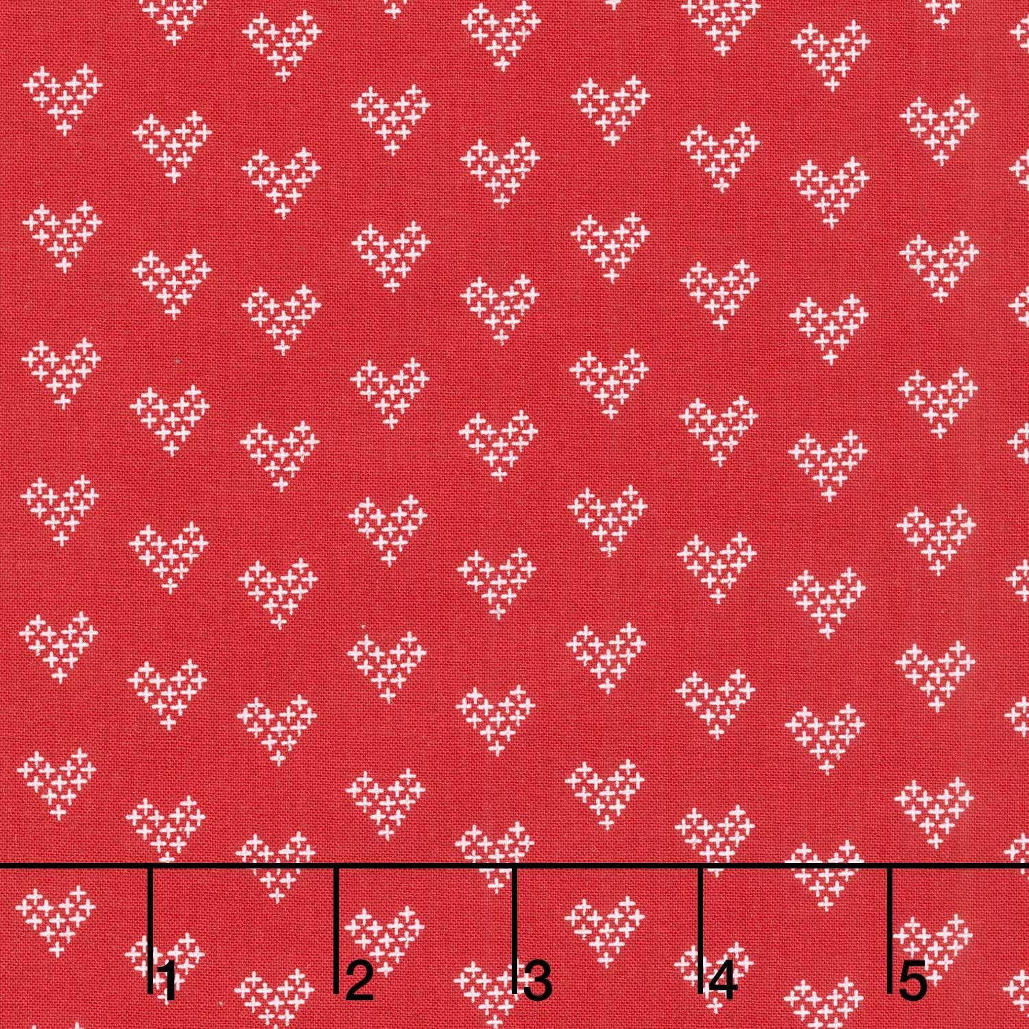 Threads - Love Red Yardage