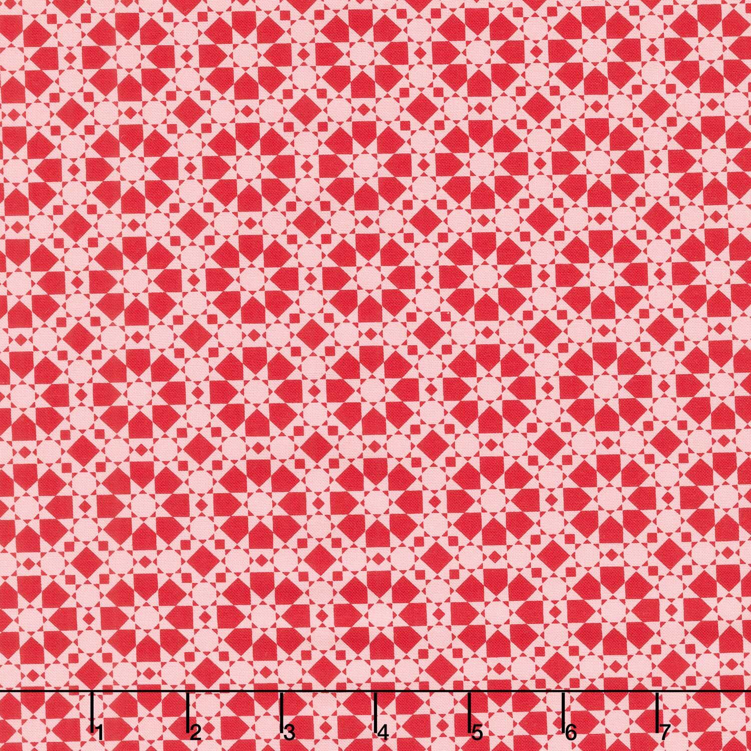 Threads - Quilted Star Pink Yardage