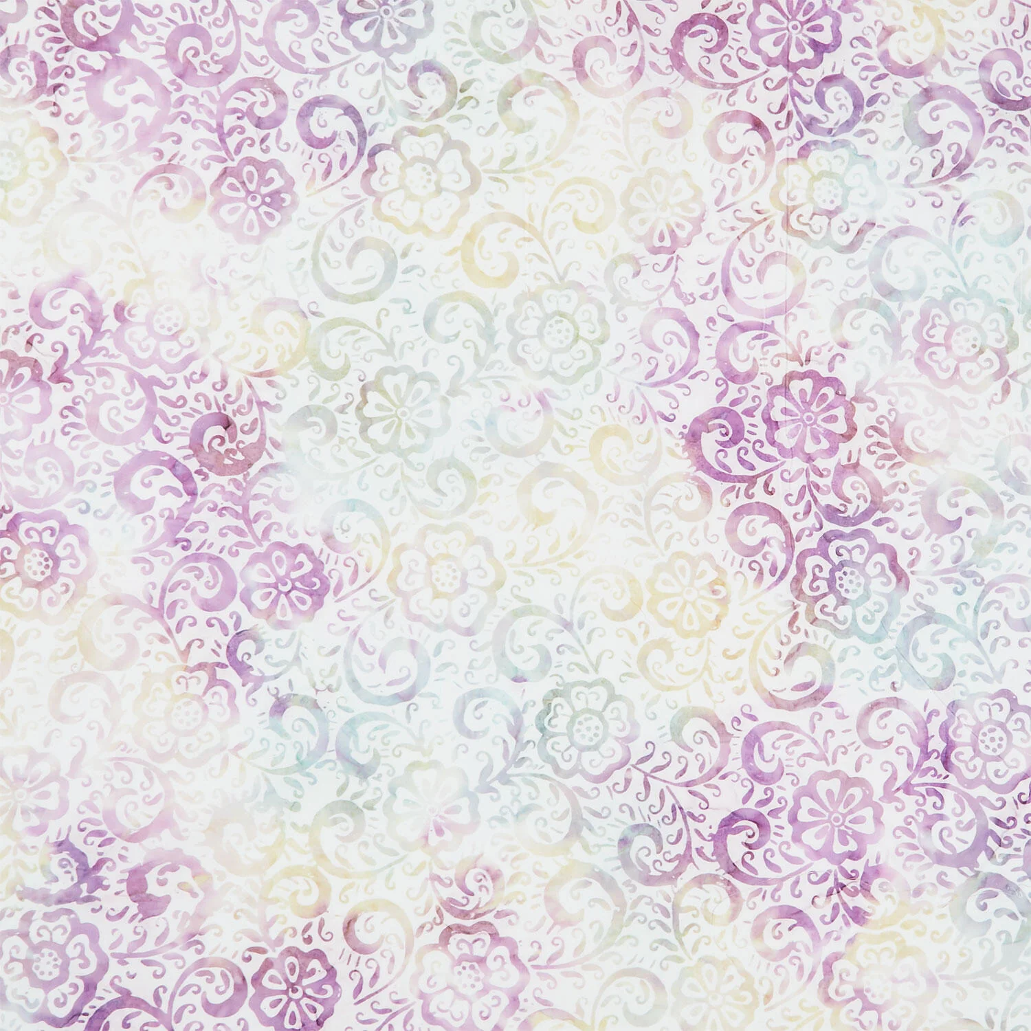 Tonga Batiks - Apple Basket Fiesta Flower Vanilla Yardage