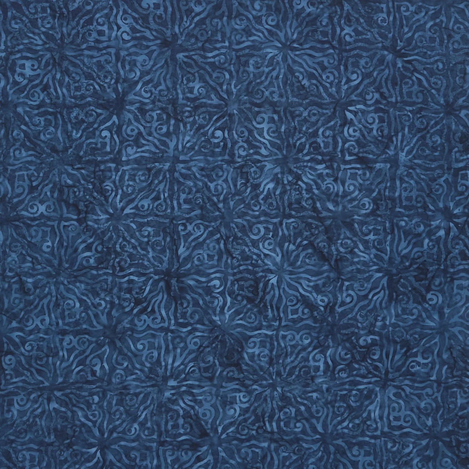 Tonga Batiks - Bluebell Etching Navy Yardage