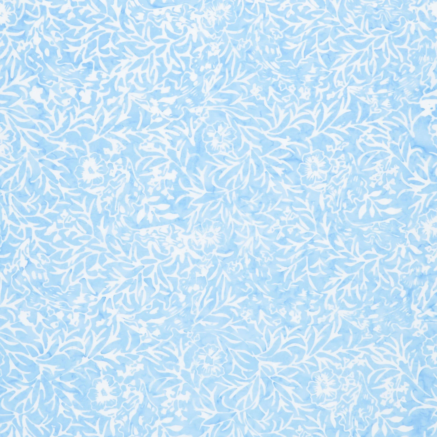 Tonga Batiks - Bluebell Royalty Floral Breeze Yardage