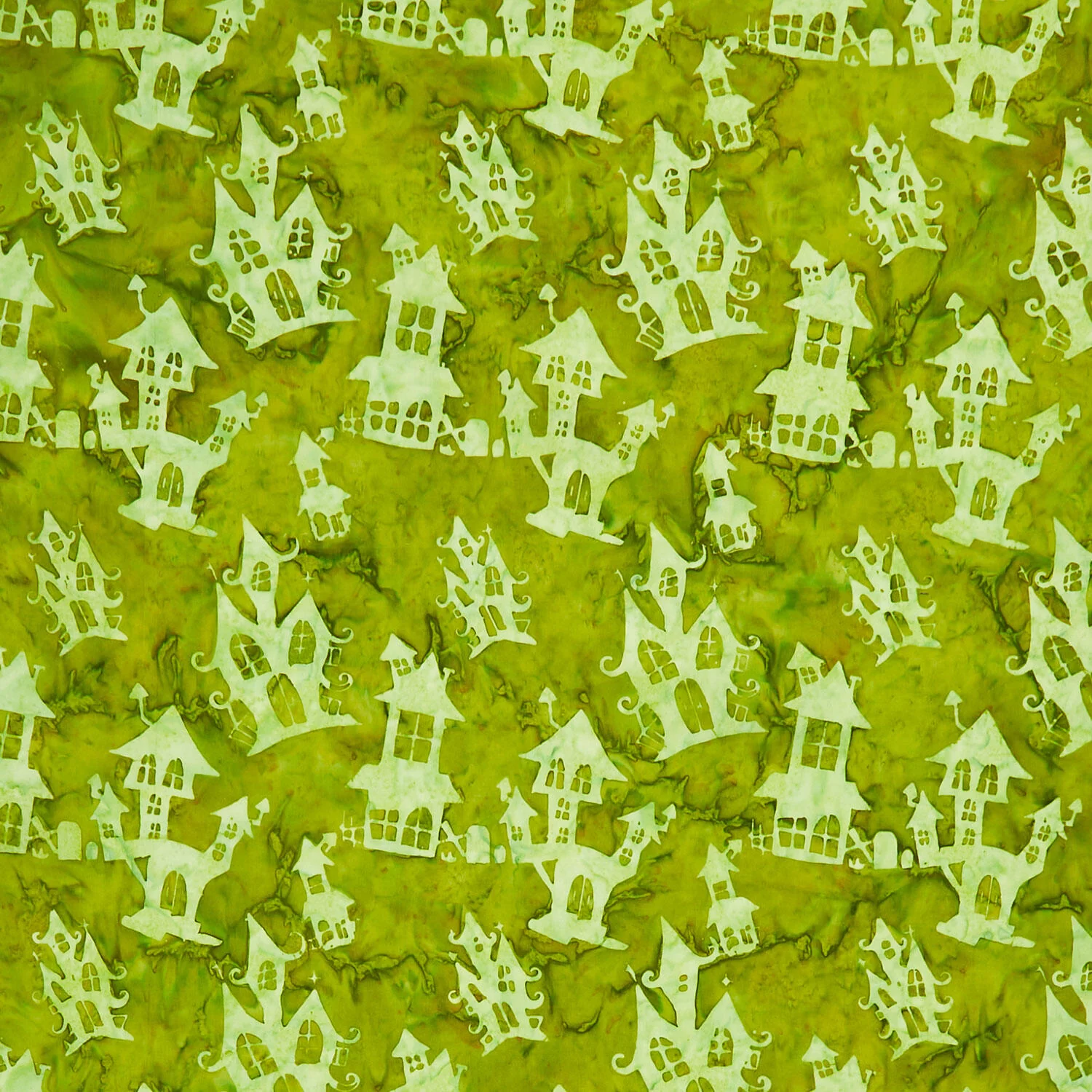 Tonga Batiks - Haunted Haunted House Poison Yardage