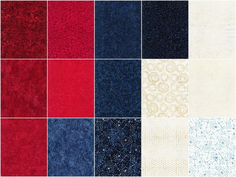 Tonga Batiks Patriot's Pride Fat Quarter Bundle - Image 3