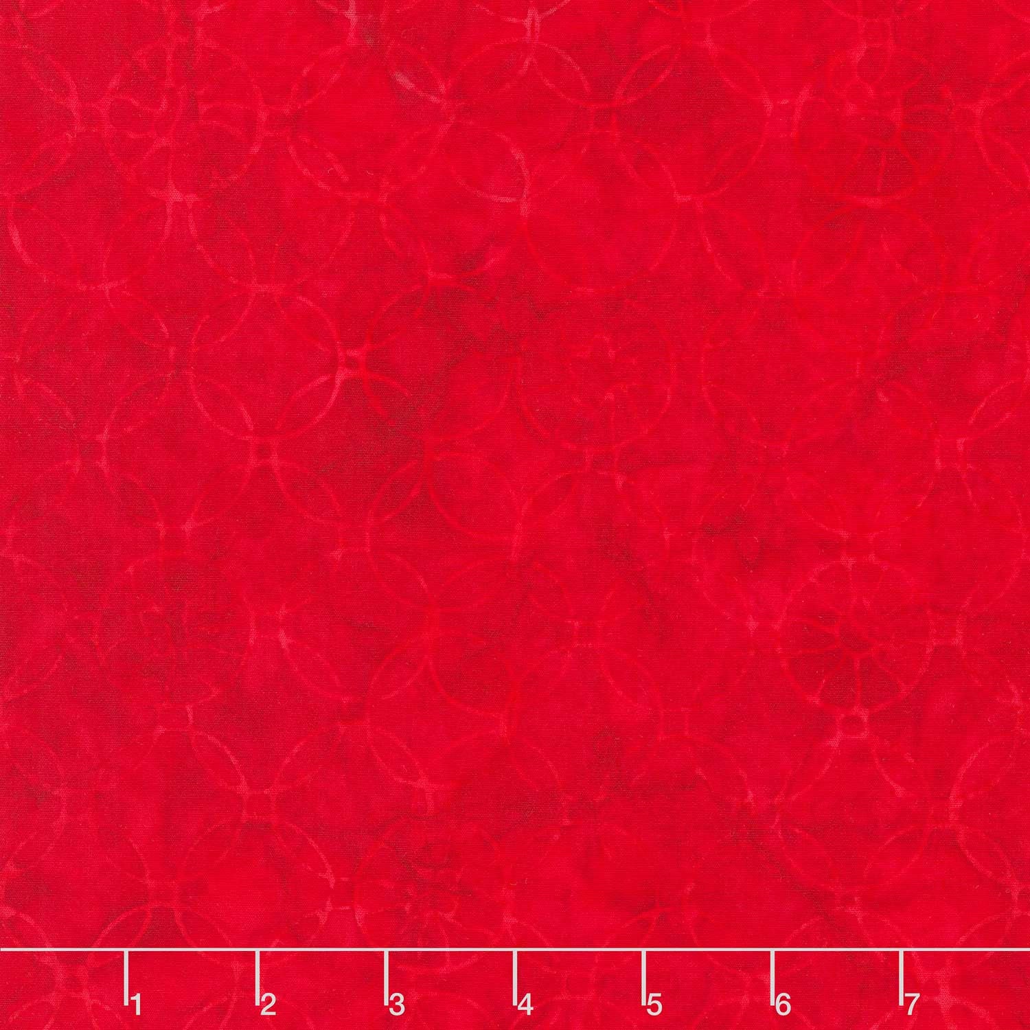 Tonga Batiks - USA Connected Circles Cherry Yardage