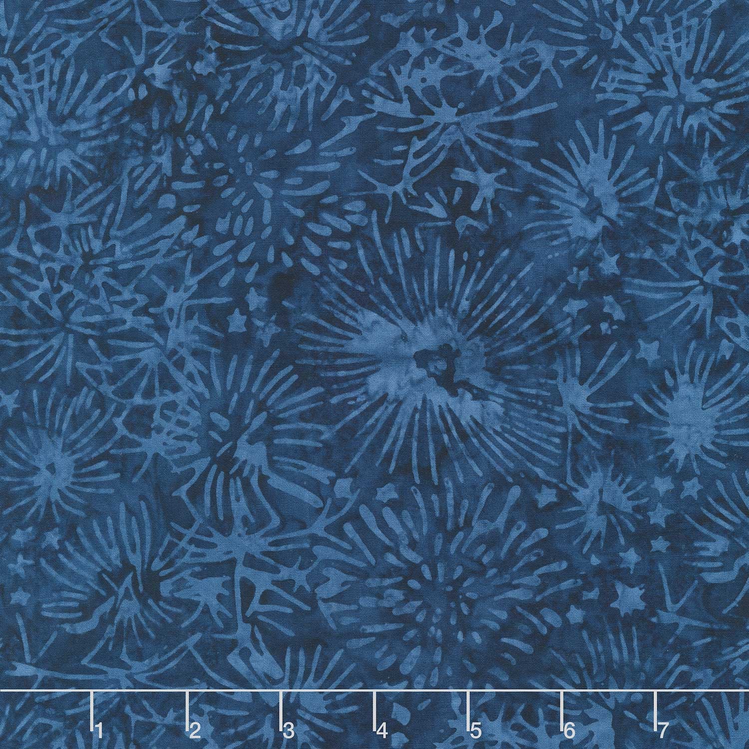Tonga Batiks - USA Fireworks Denim Yardage