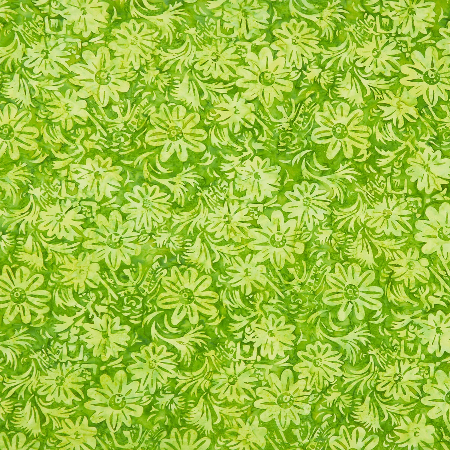 Tonga Batiks - Valley Blossom Spring Floral Sprout Yardage