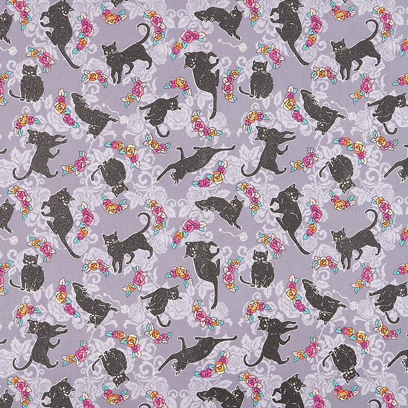 Totally Twilight - Cats Shadow Metallic 2 Yard Cut - Image 2