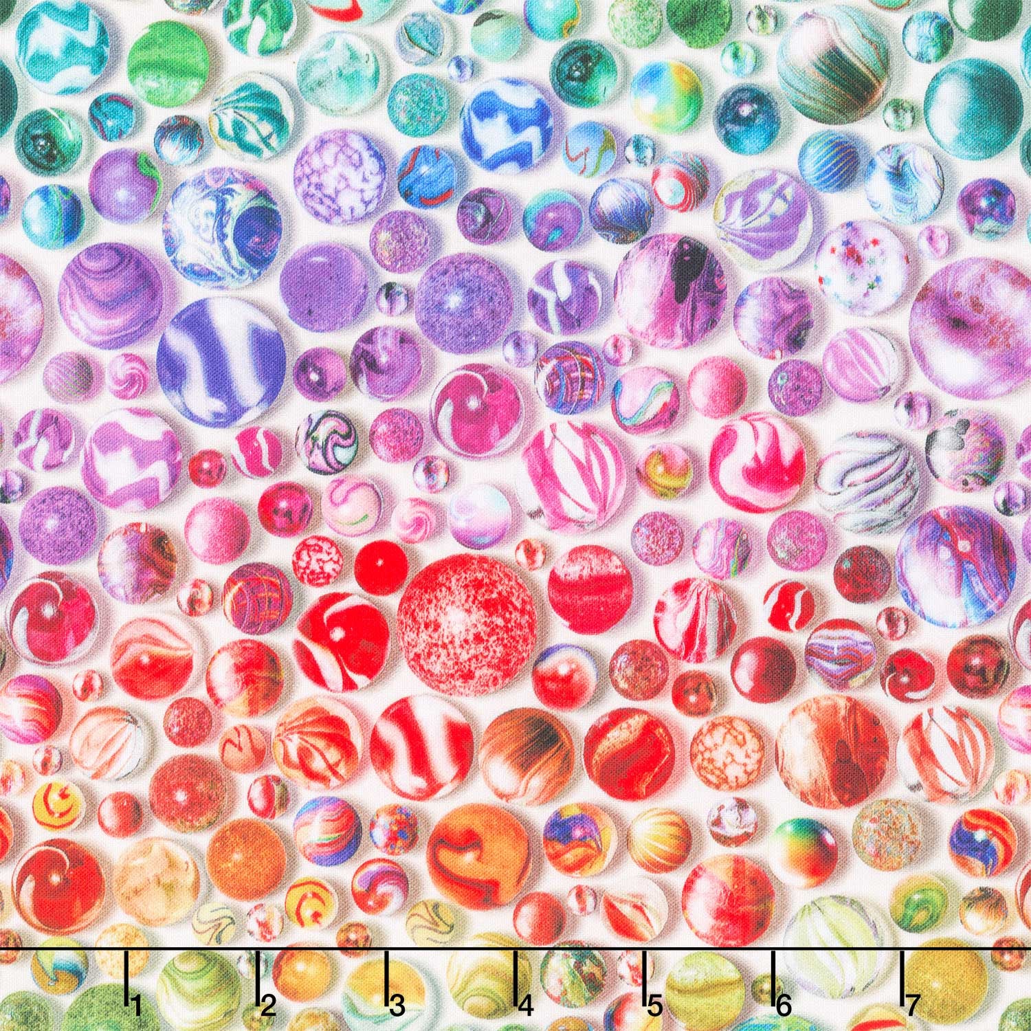 Toy Chest - Marbles Rainbow Yardage