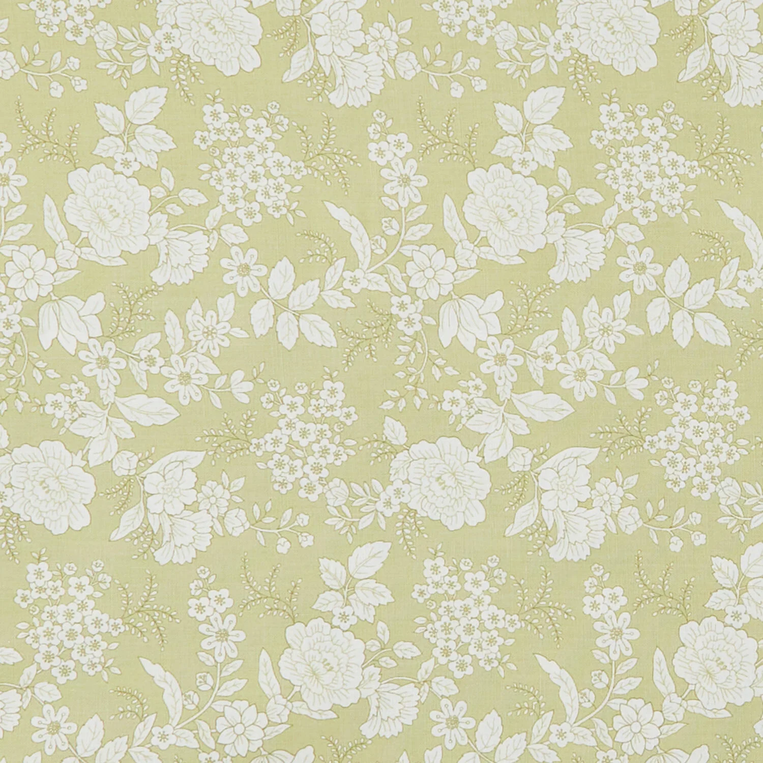 Tranquility - Floral Light Green 3 Yard Cut - Image 2