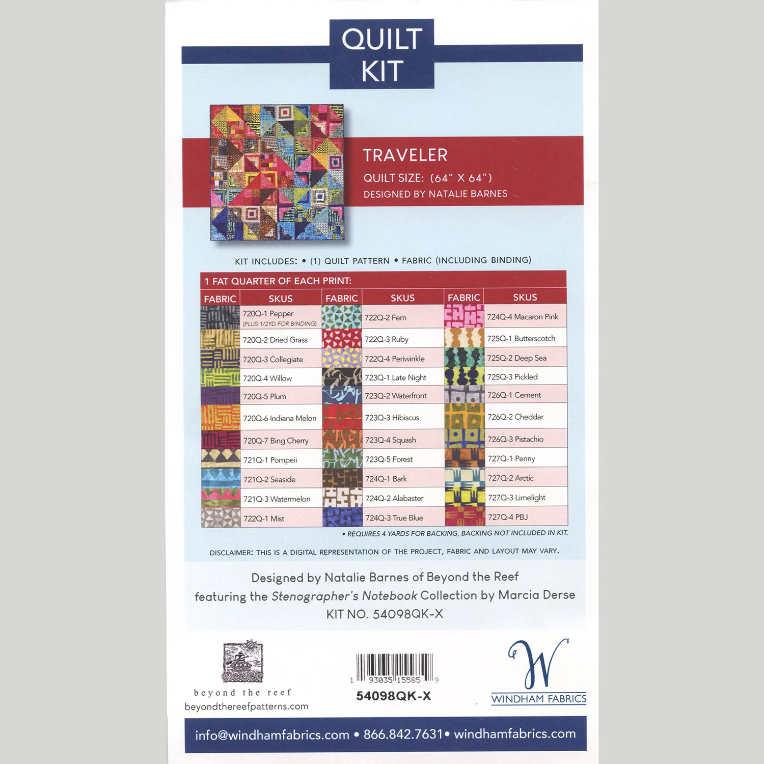 Traveler Quilt Kit - Image 4