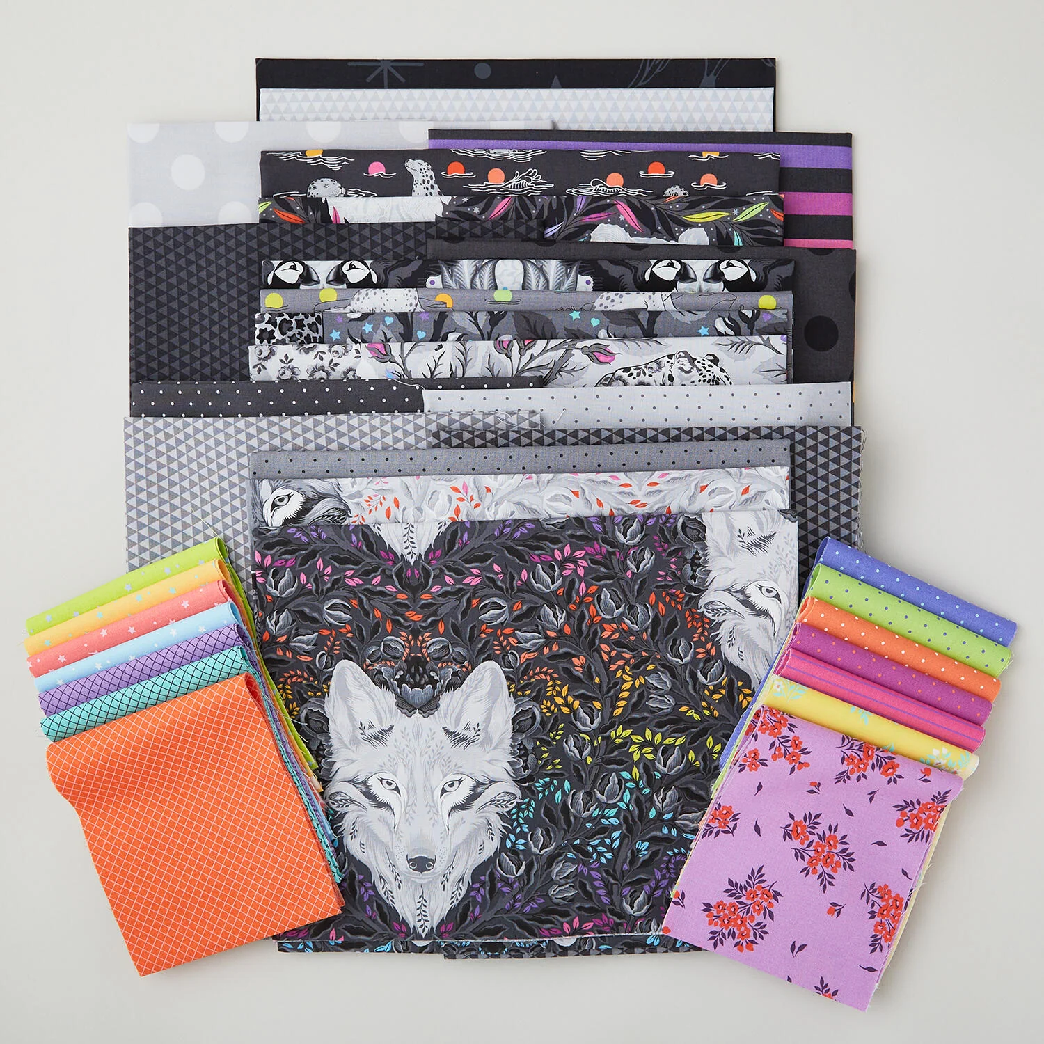 Tula Pink Fade to Gray Quilt Kit - Image 2