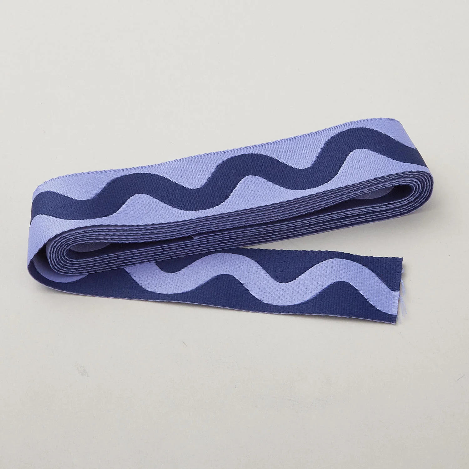 Tula Pink Floral Reef Collection Big Squiggle 1-1/2" Webbing - Marine - Image 2