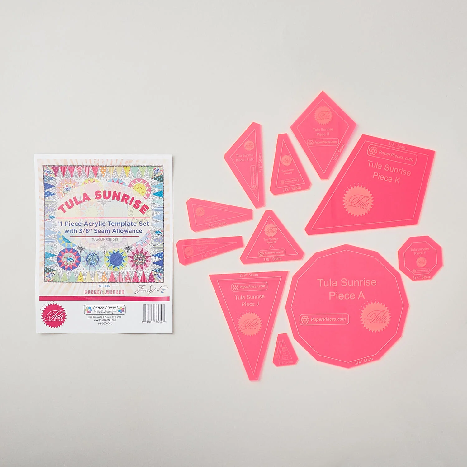 Tula Pink Tula Sunrise Acrylic Templates - Image 2