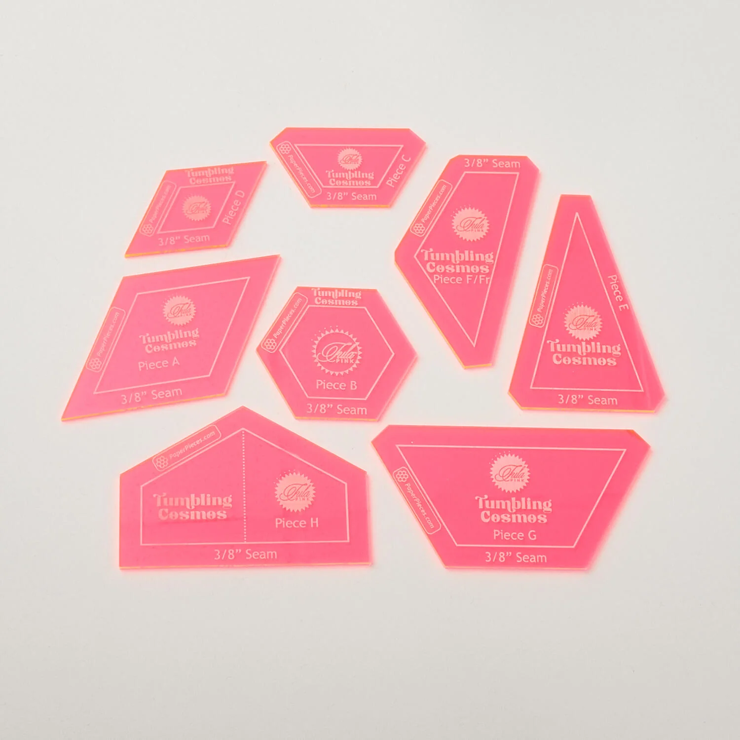 Tula Pink Tumbling Cosmos Acrylic Templates