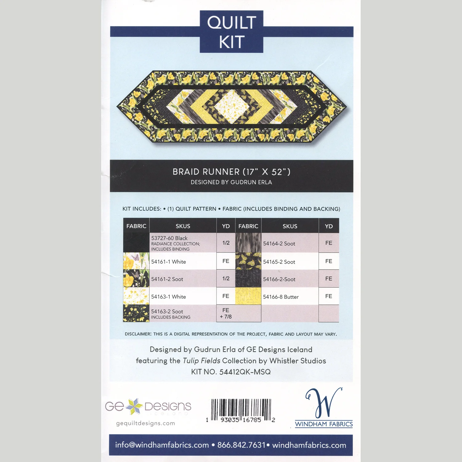 Tulip Fields Braid Table Runner Kit - Image 4