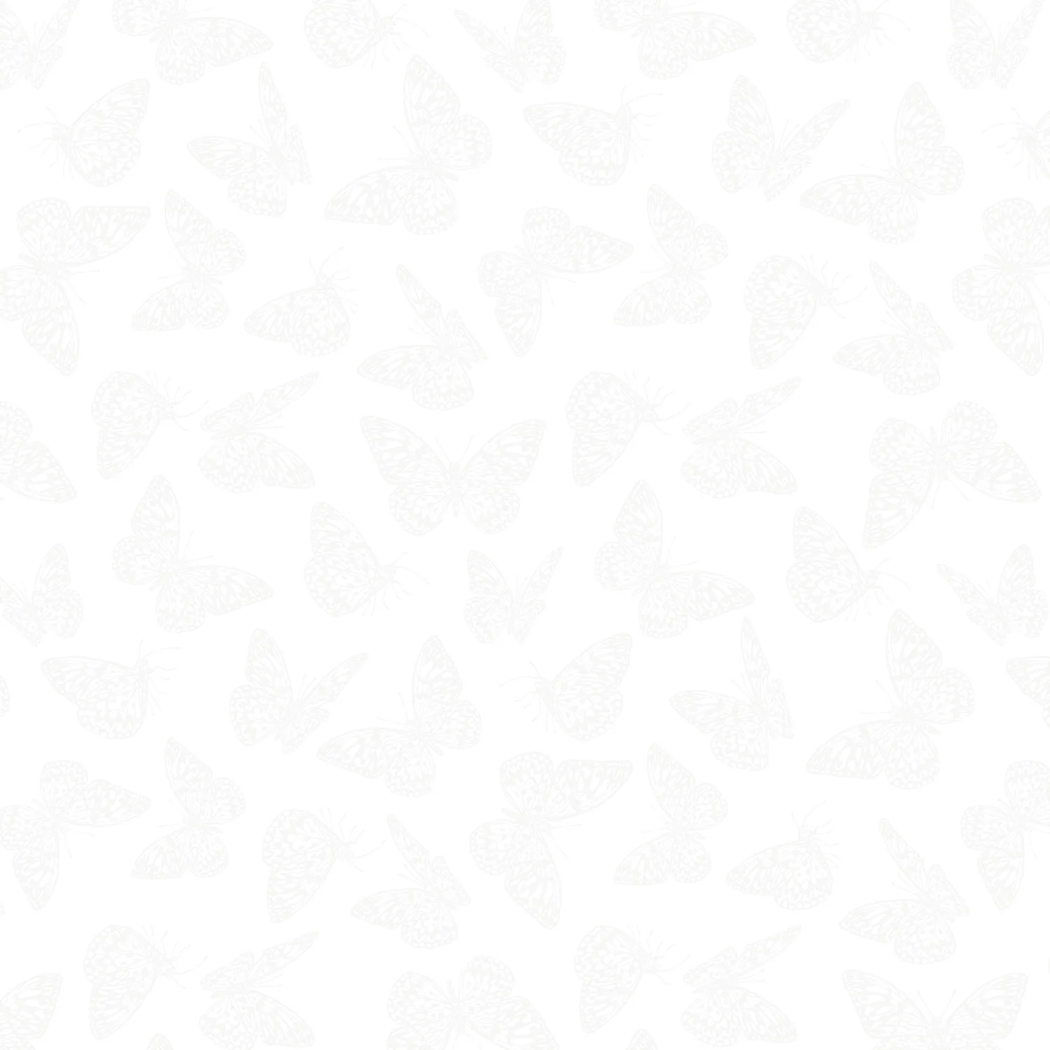 Tulip Fields - Float & Flutter White On White Yardage