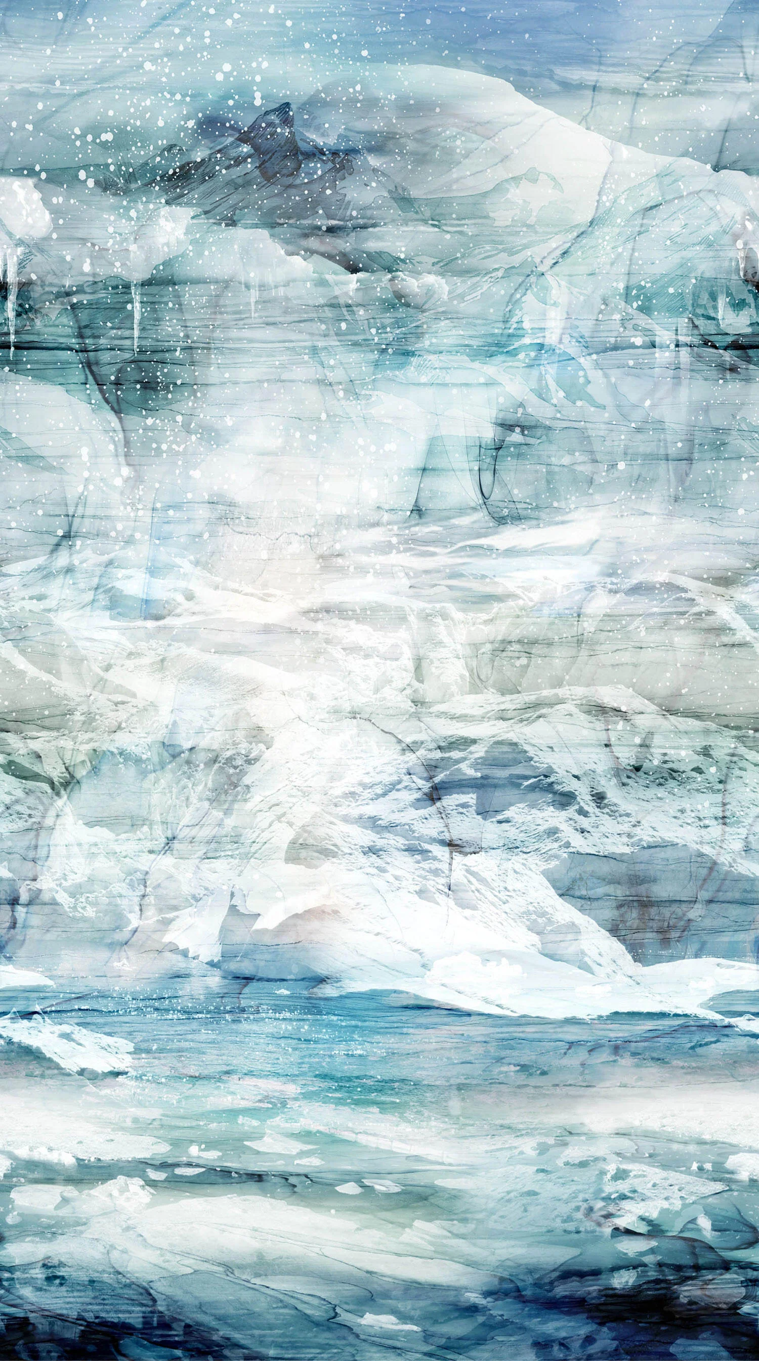 Tundra Crossing - Tundra Border Light Blue Multi Yardage - Image 2