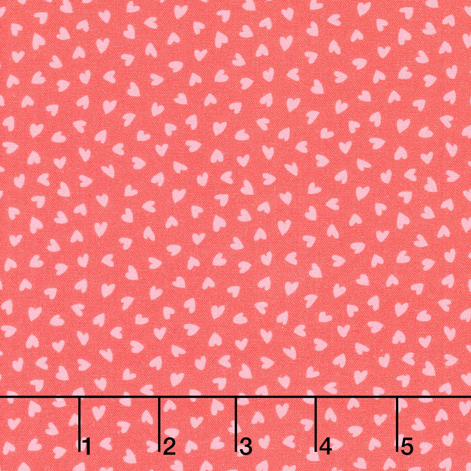 Twirling Tutus - Tiny Hearts Coral Yardage