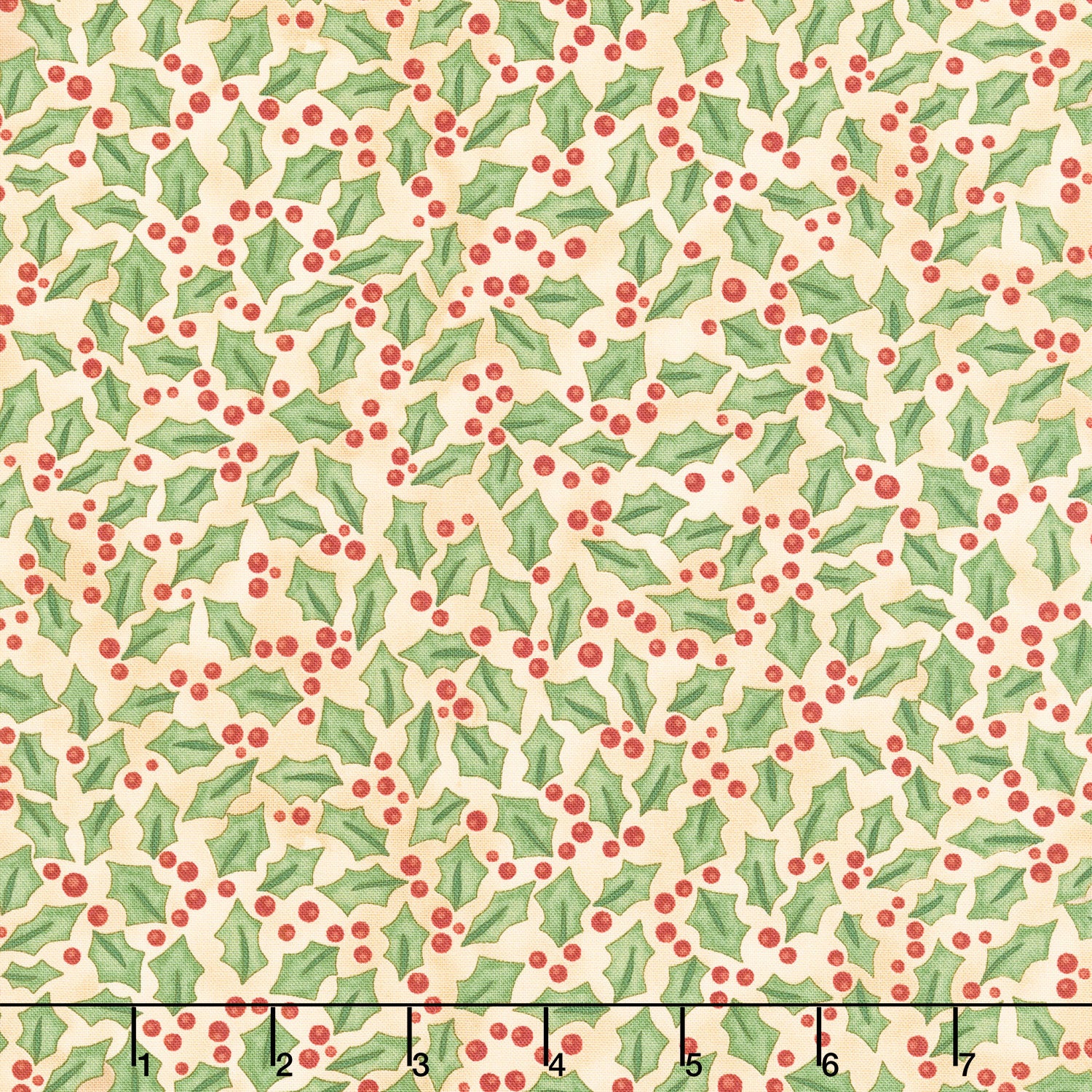 Up on the Housetop - Holly Snowflake Yardage