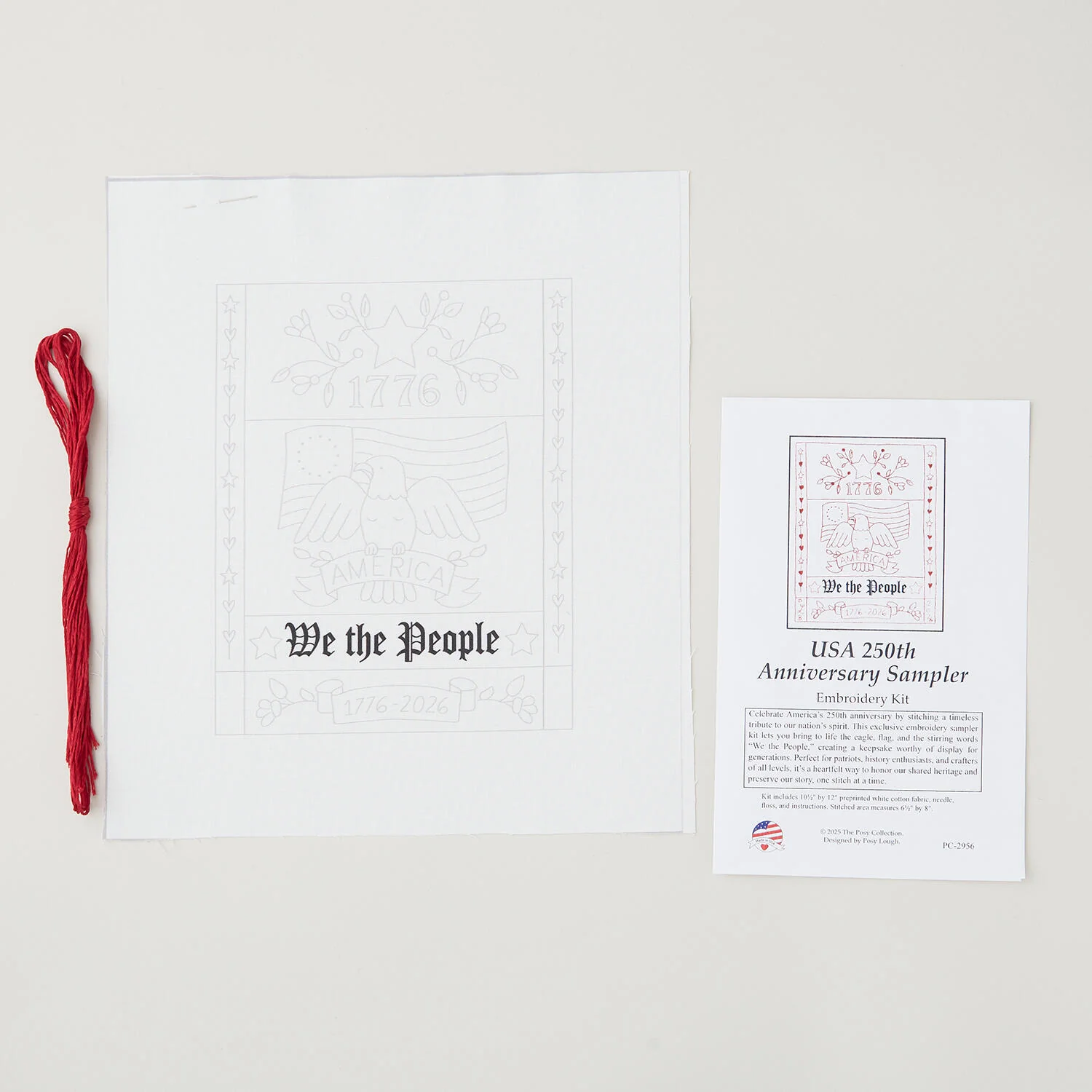 USA 250th Anniversary Sampler Embroidery Kit - Image 4