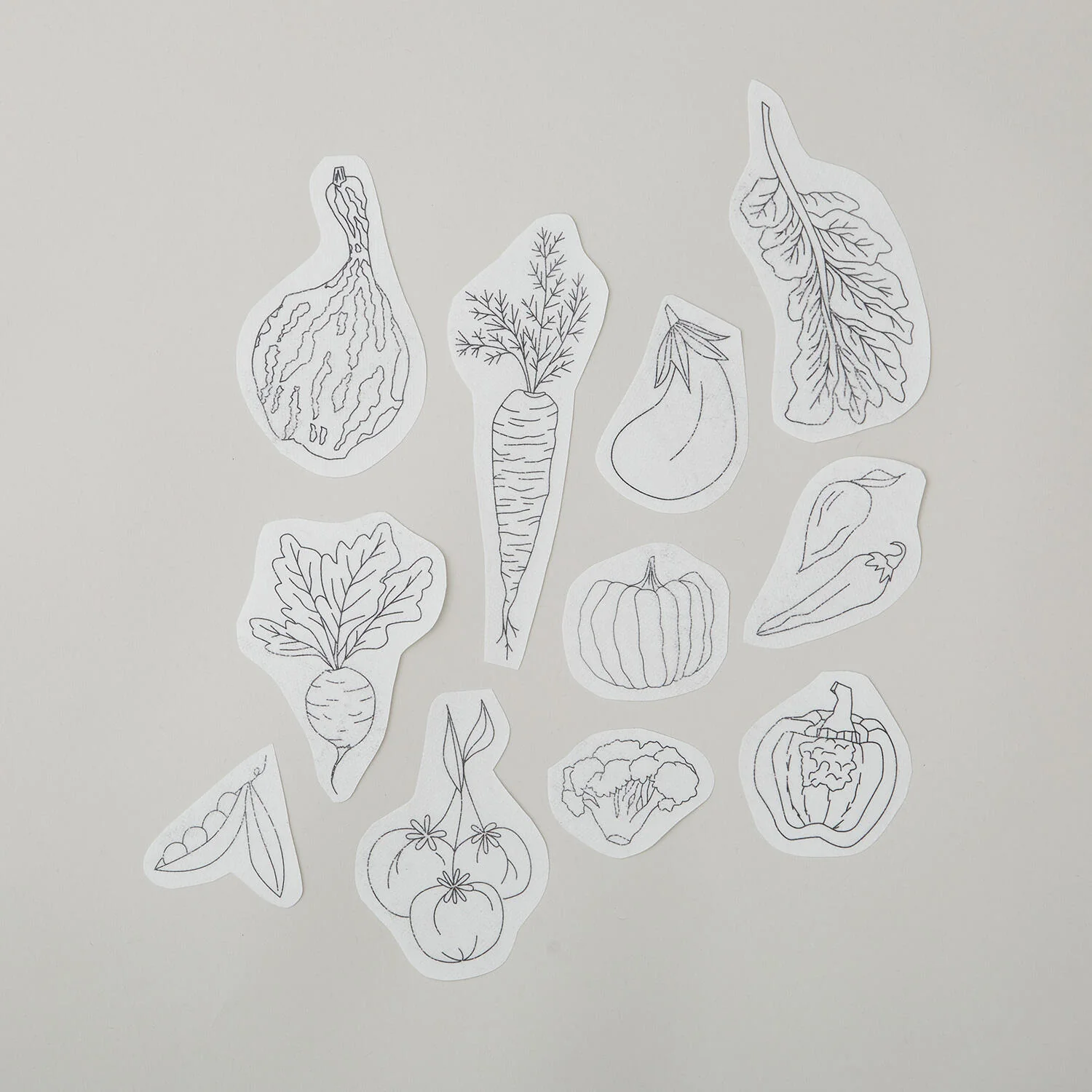 Veggie Delight Stick and Stitch Embroidery Pattern - Image 2