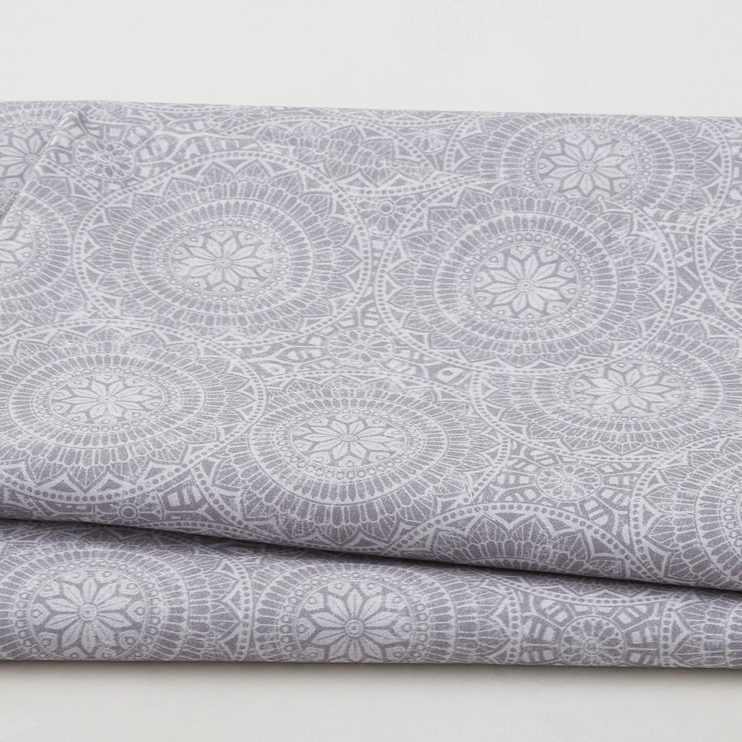Vespa - Tossed Medalion Gray 118" Wide 3 Yard Cut