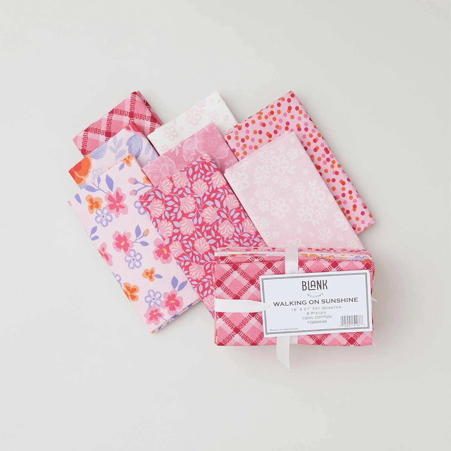 Walking on Sunshine Favorites Pink Fat Quarter Bundle 8 piece