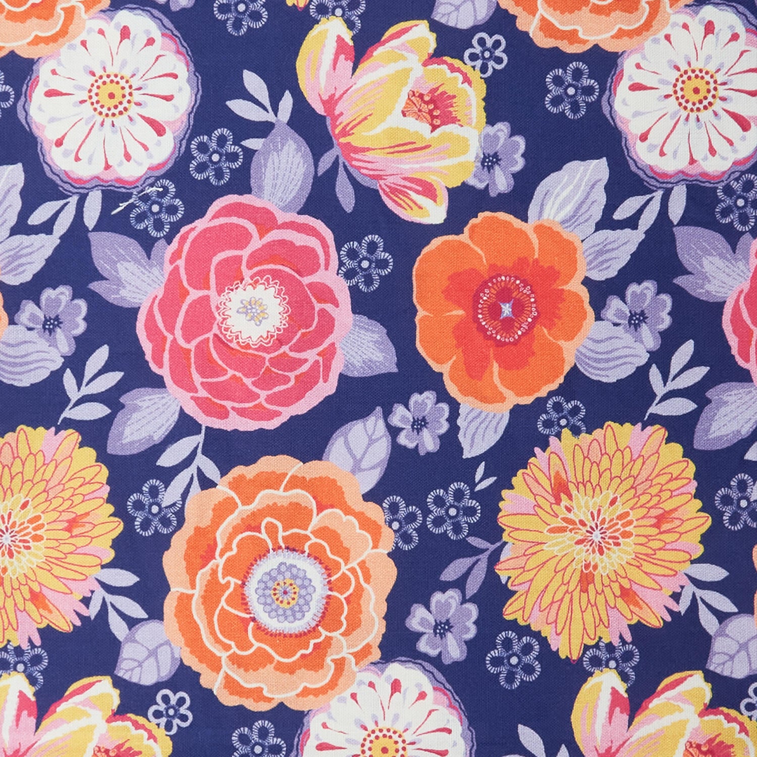 Walking on Sunshine - Large Flowers Purple 2 Yard Cut - Image 2