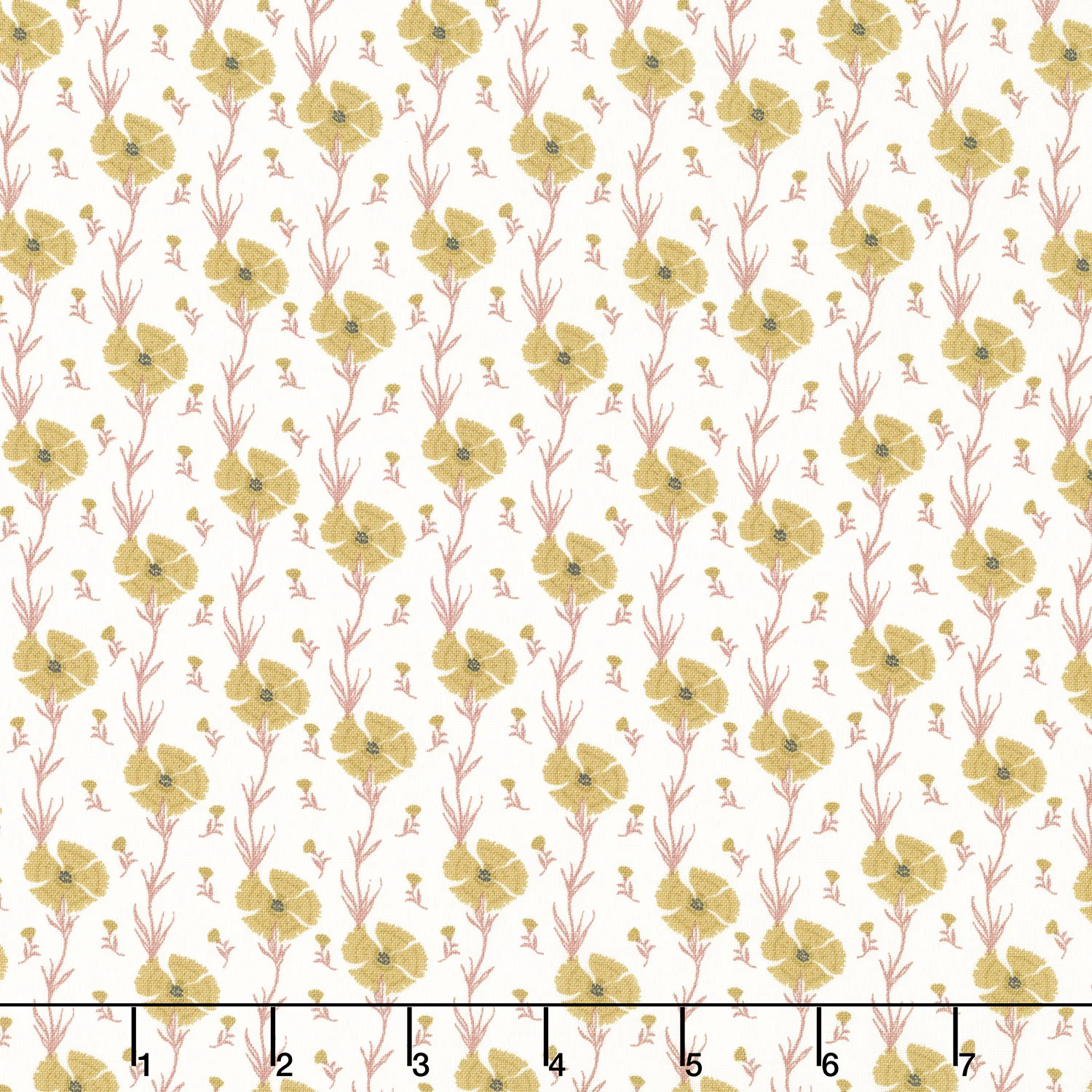Wanderlust - Carnation Cream Yardage