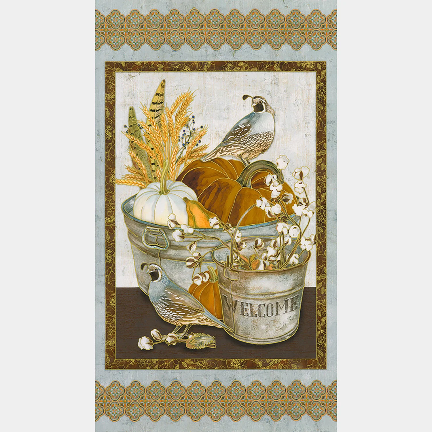 Warm Welcome - Quail Natural Metallic Panel