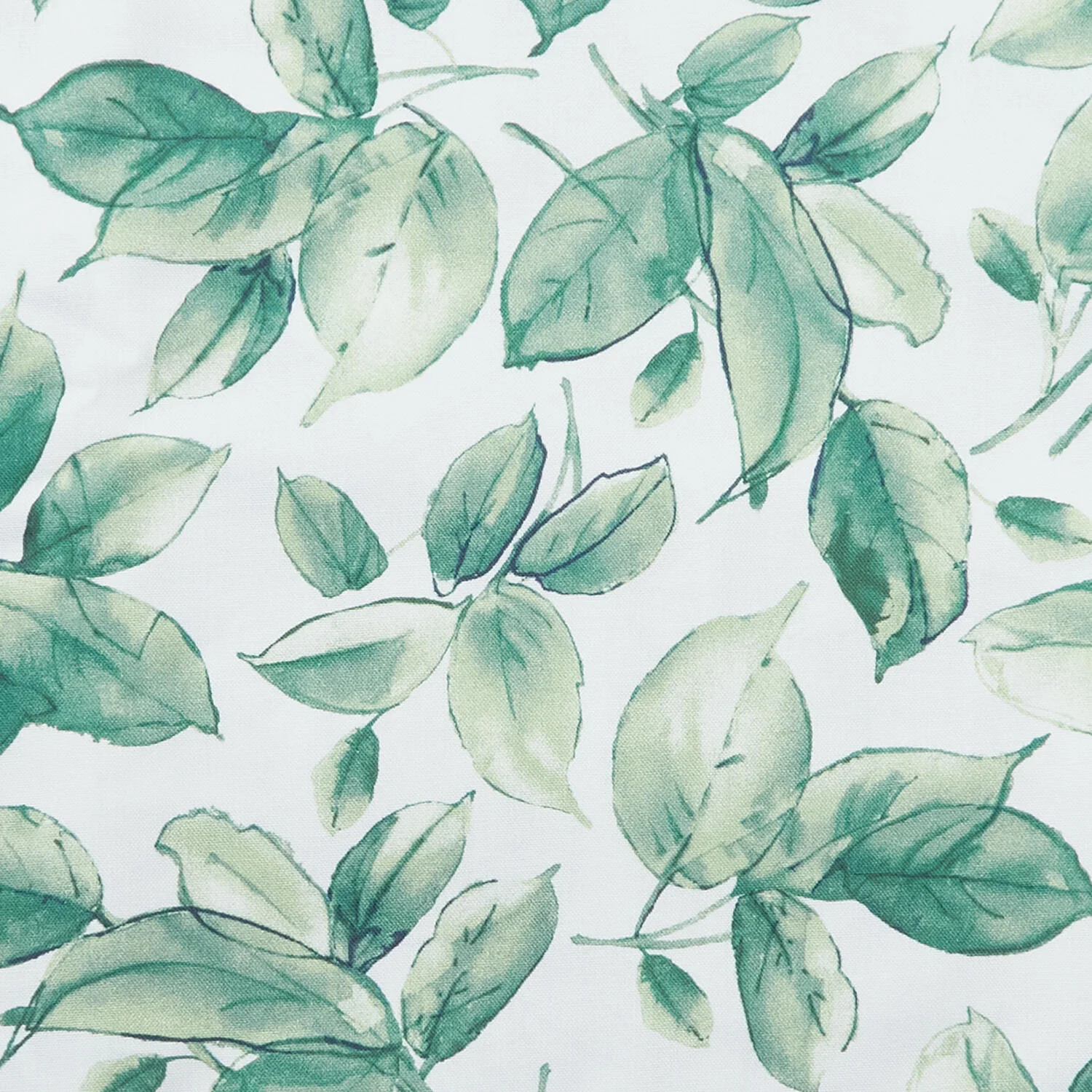 Watercolor Hydrangeas Favorites - Leaves Green 2 Yard Cut - Image 2