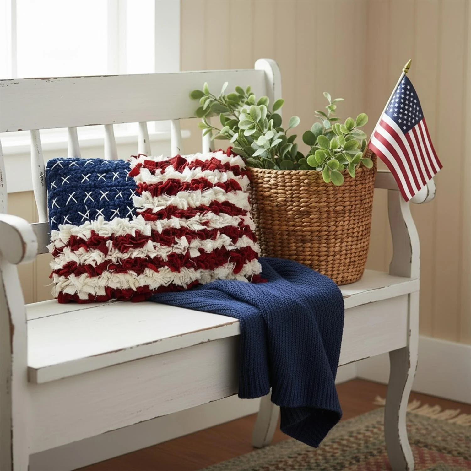 Waving Freedom Proddy And Punch Needle Pillow Kit