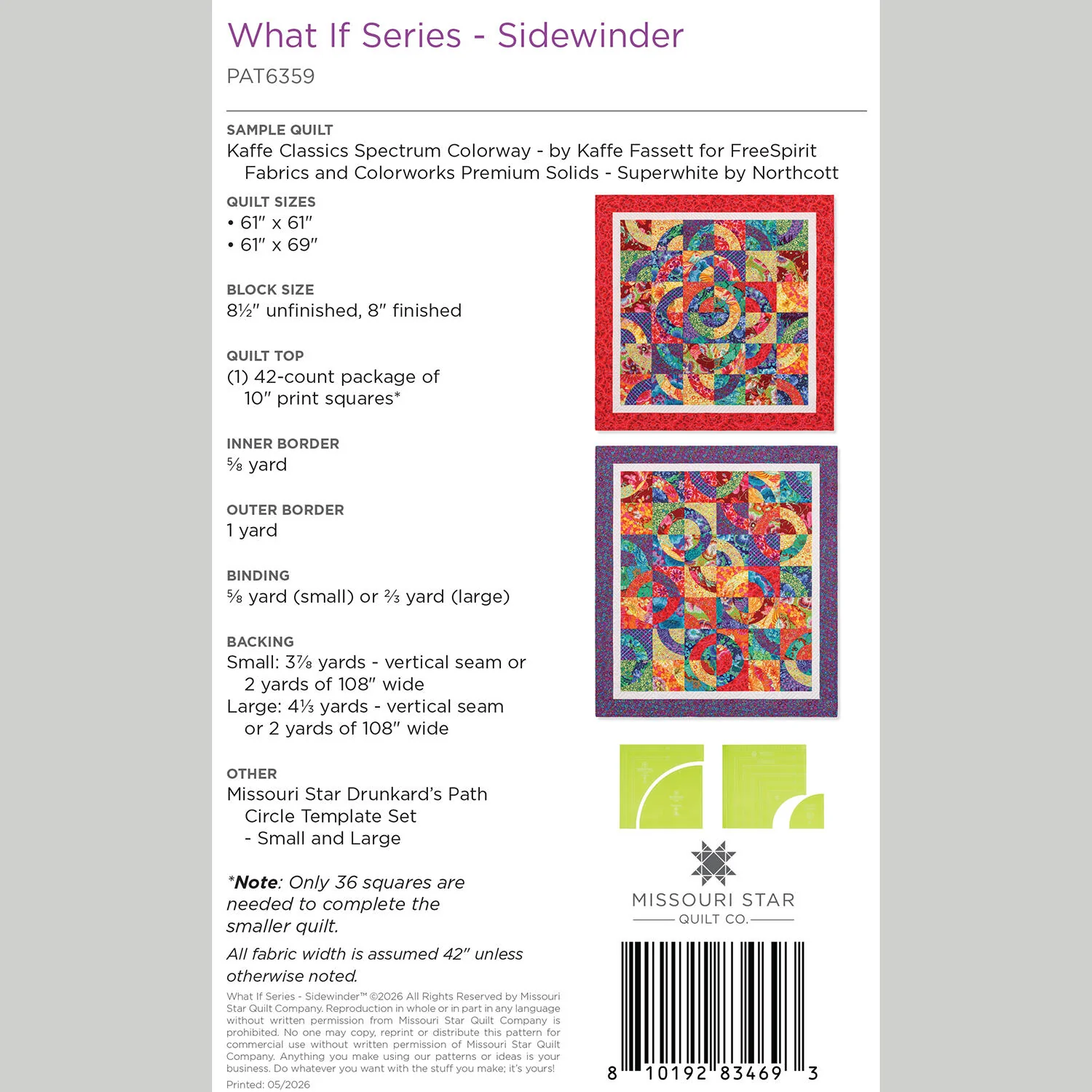 What If Series - Sidewinder Quilt Pattern by Missouri Star - Image 2