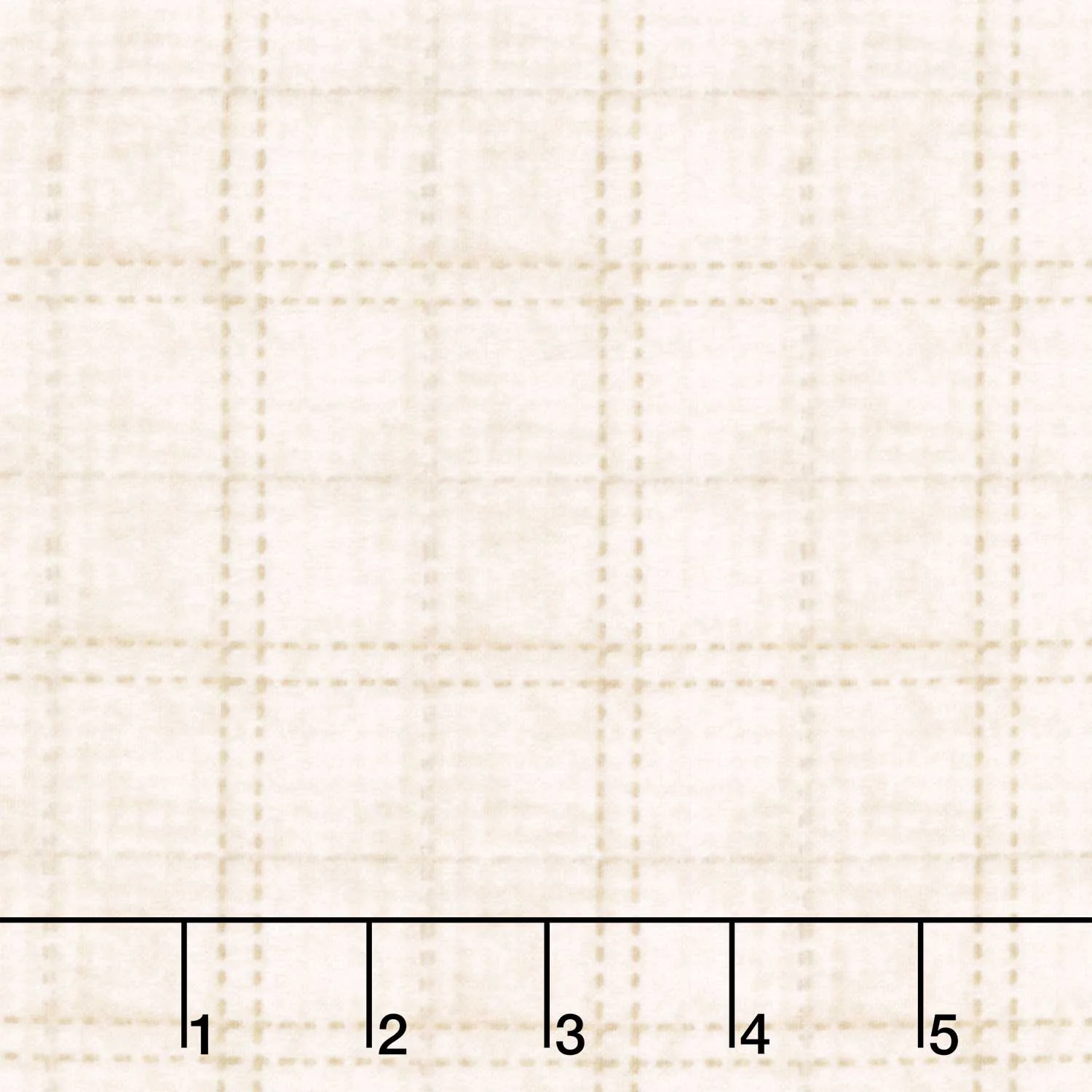 Where the Wind Blows - Window Pane Plaid Cream Flannel Yardage