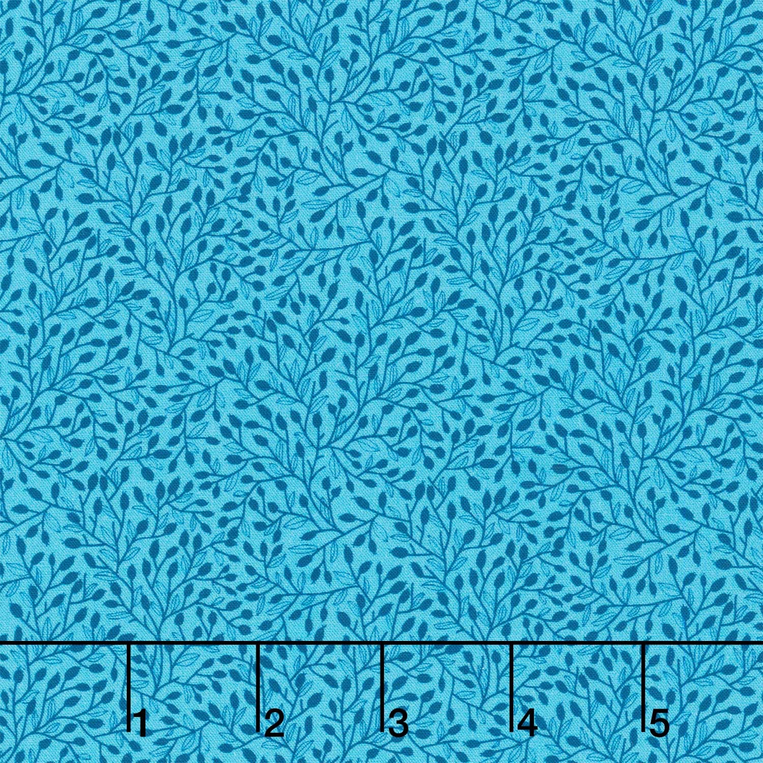 Whimsy - Vines Teal Yardage