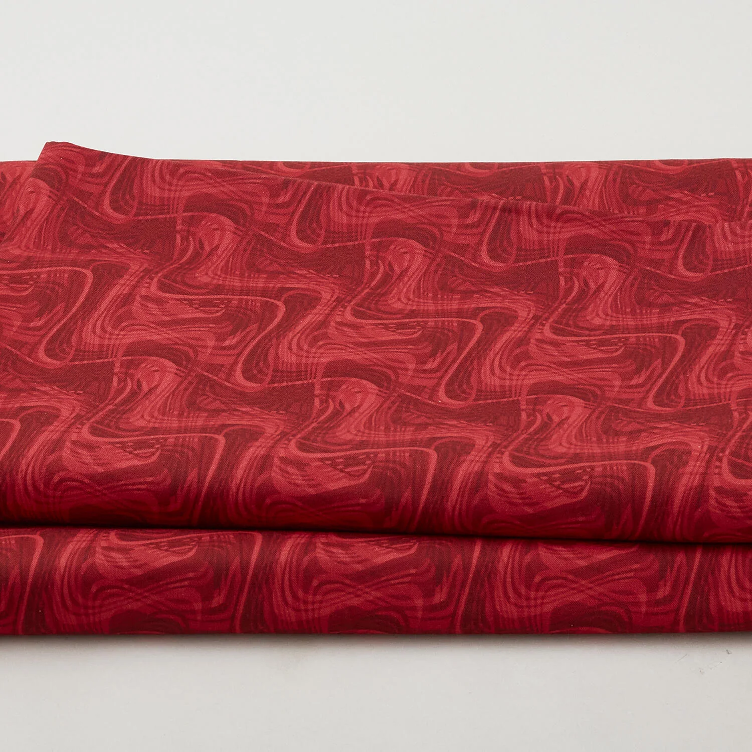 Whirlwind 118" - Wavy Lines Red 3 Yard Cut