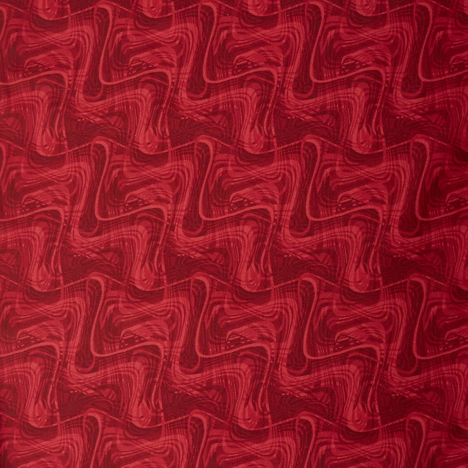 Whirlwind 118" - Wavy Lines Red 3 Yard Cut - Image 2