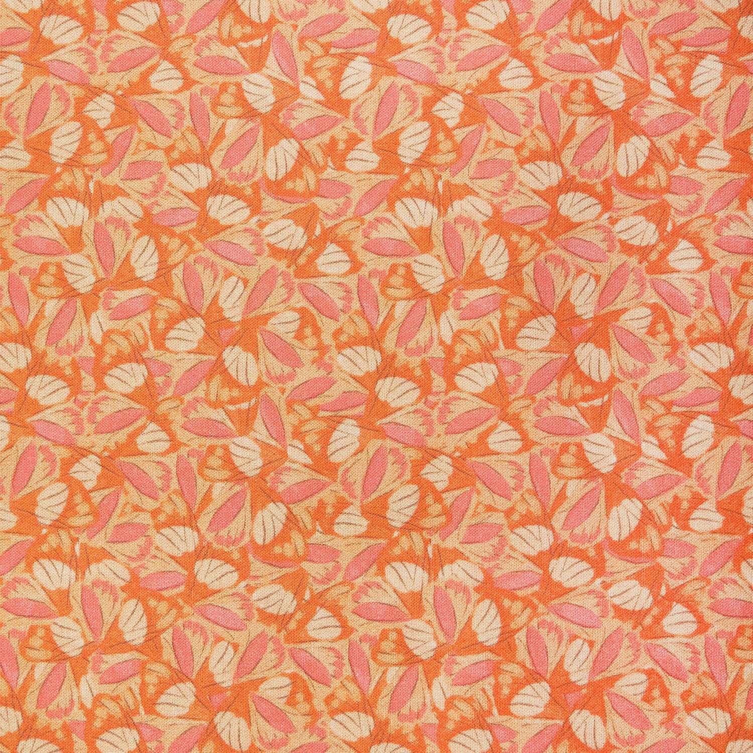 Whispering Garden Favorites - Wing Pattern Orange 2 Yard Cut - Image 2