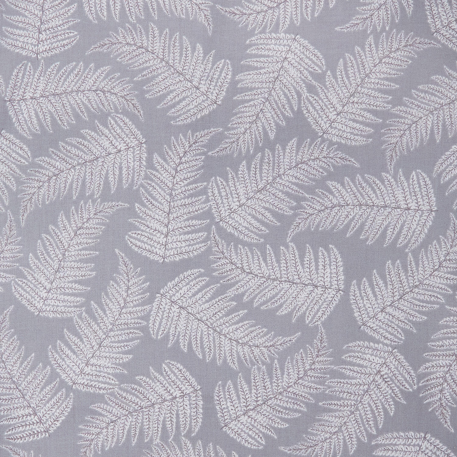 Whispering Lilies - Fern Whisper Medium Grey 2 Yard Cut - Image 2