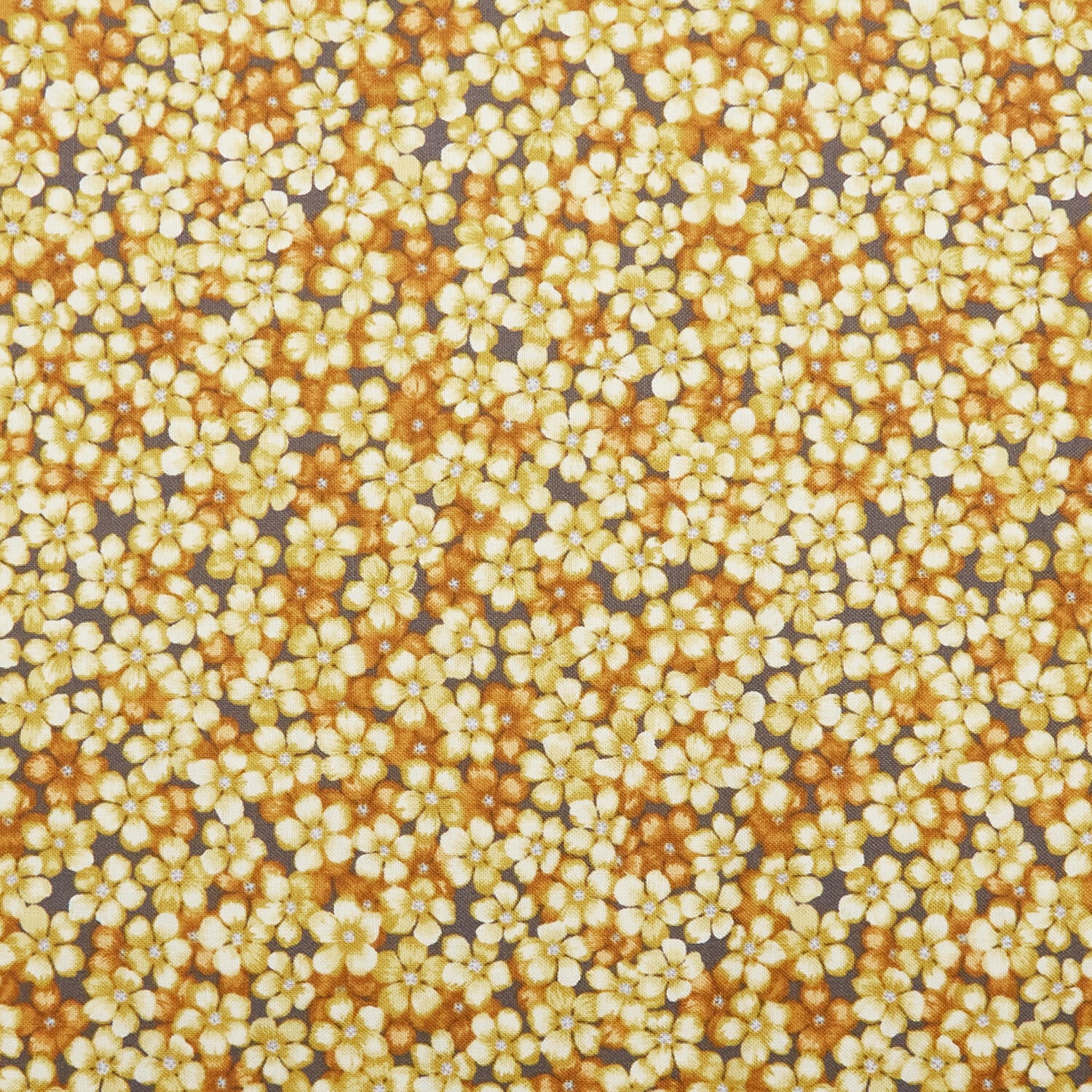 Whispering Lilies - Forget Me Not Gold 2 Yard Cut - Image 2