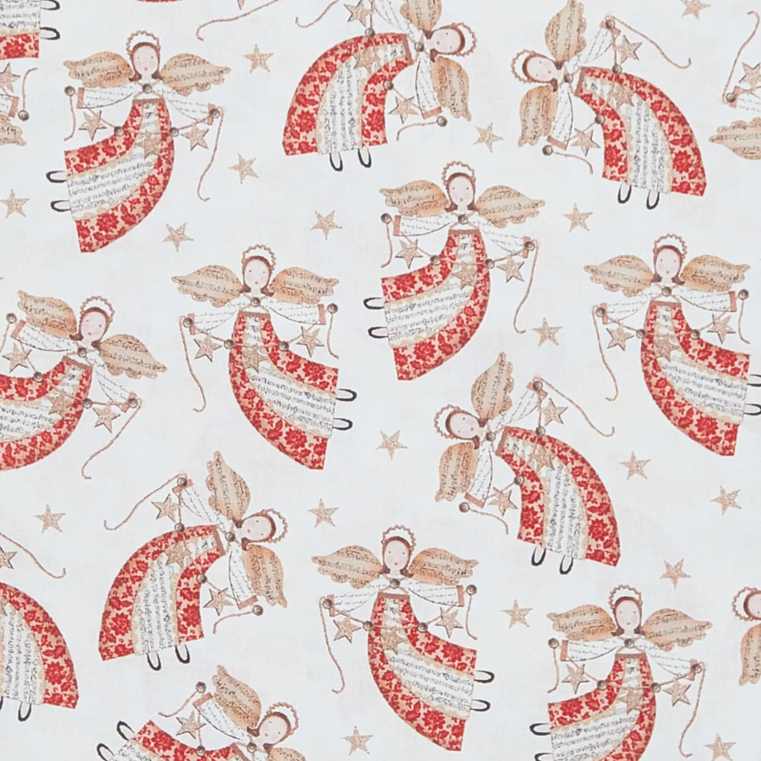 White Christmas - Angels Cream 2 Yard Cut - Image 2