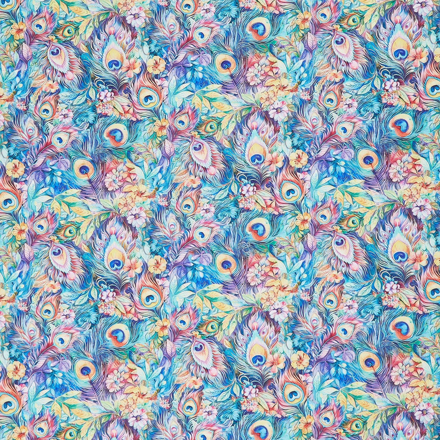 Wild Beauty - Fantasy Plumes & Floral Dream Yardage