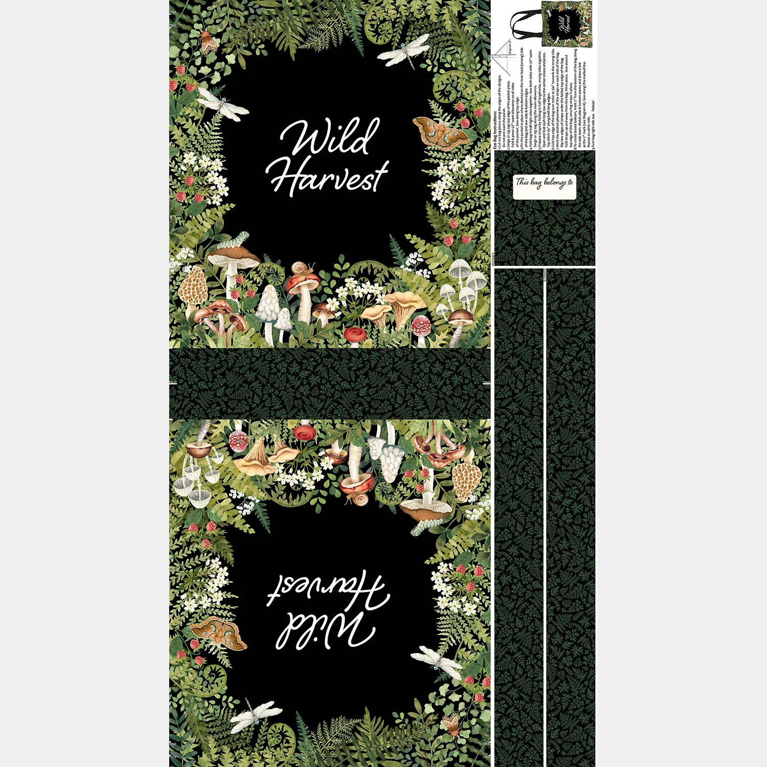 Wild Harvest - Tote Bag Black Panel