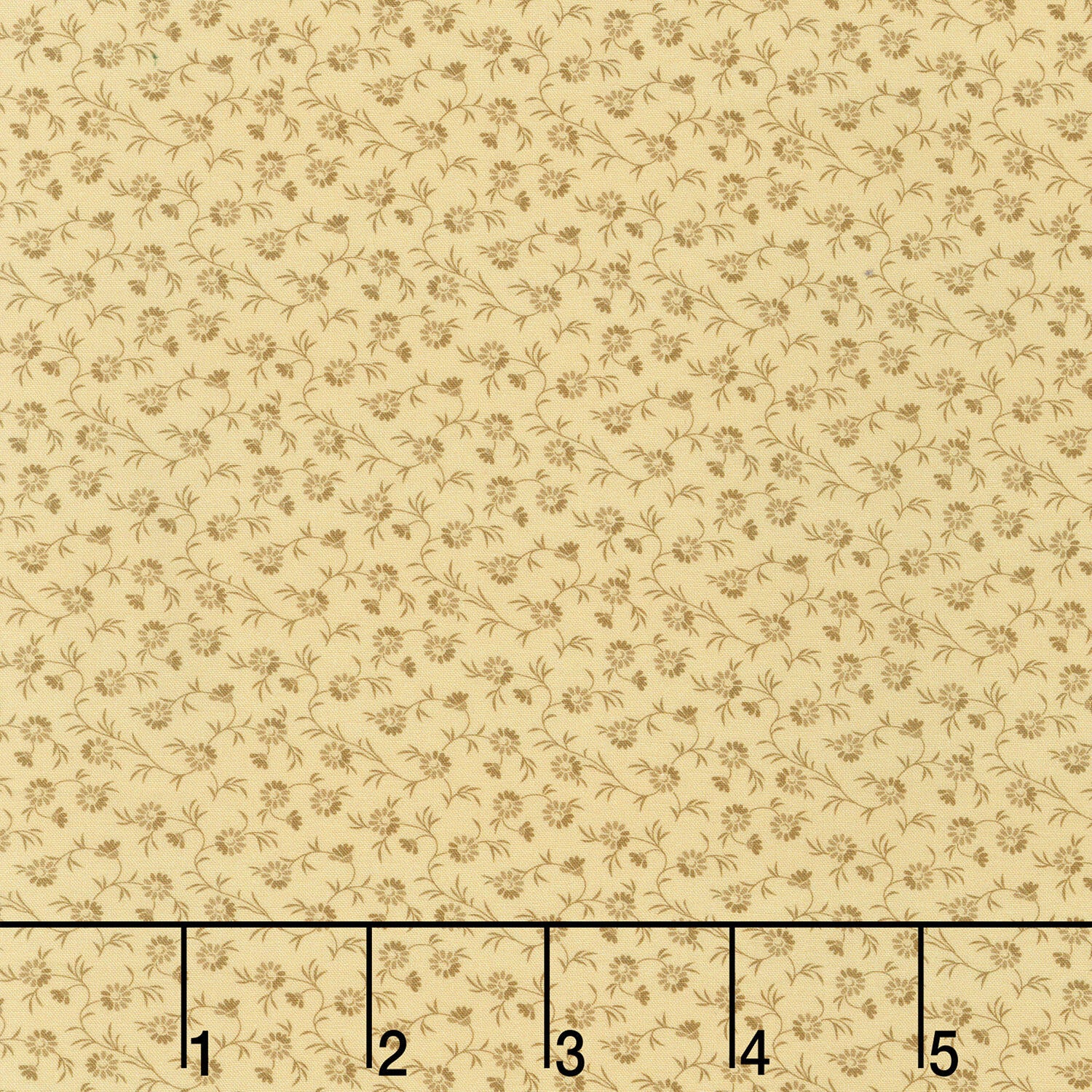 Wild Oats & Honey - Mini Floral Flax Yardage