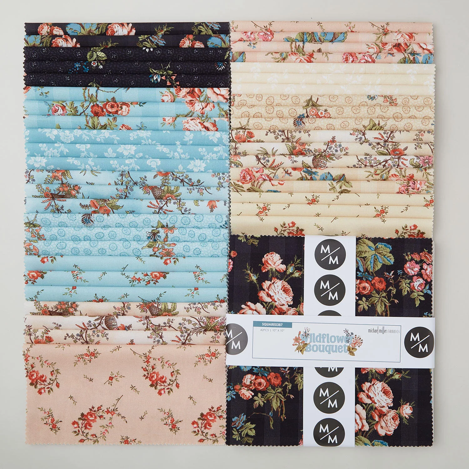 Wildflower Bouquet Favorites 10" Squares