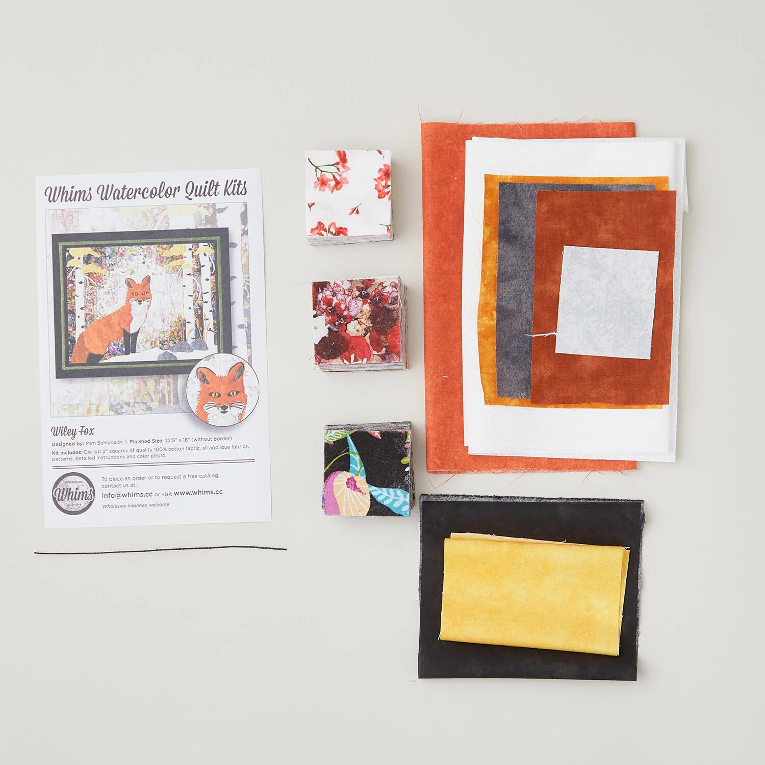 Wiley Fox Watercolor Quilt Kit - Image 3
