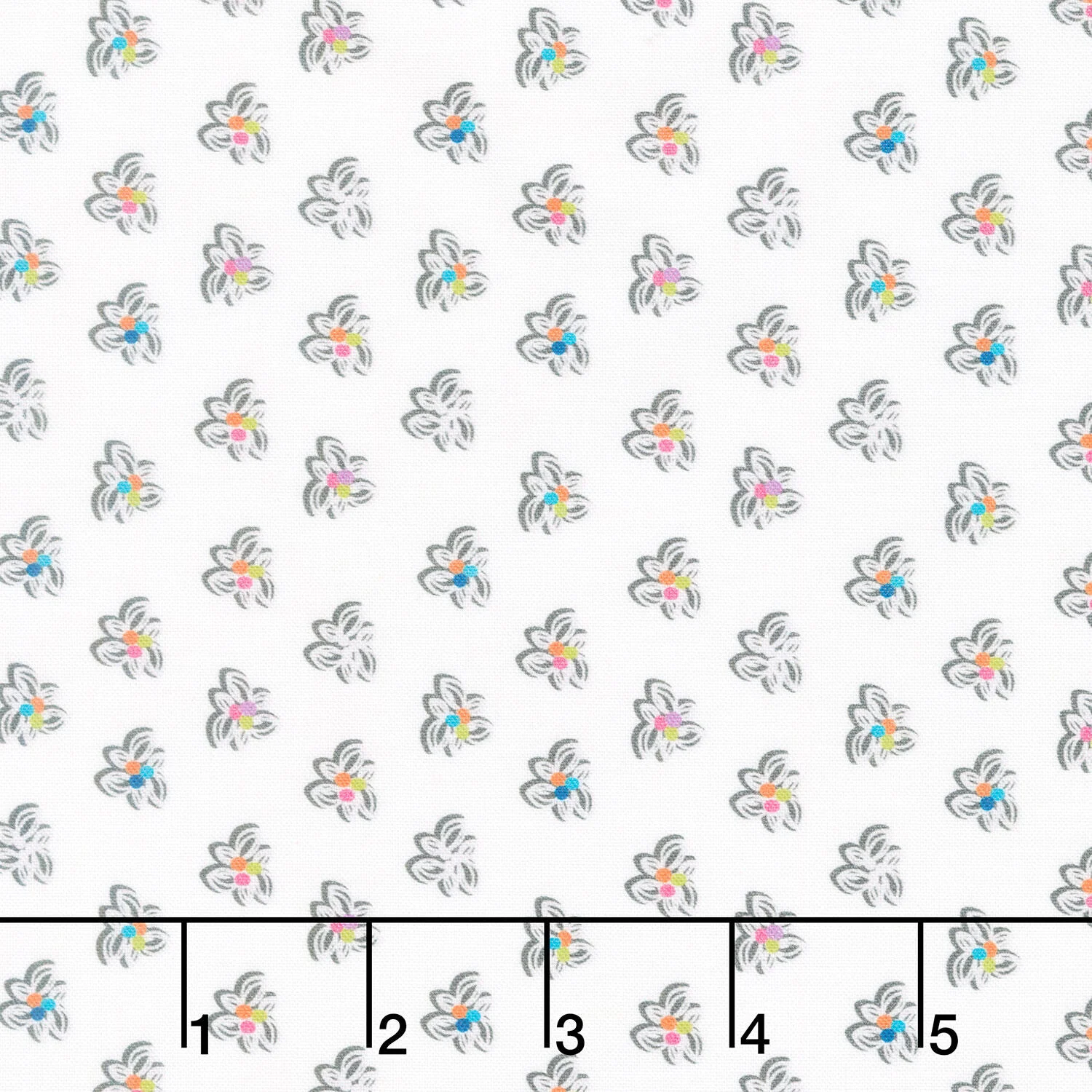 Winding Road - Pinwheel White/Grey Yardage