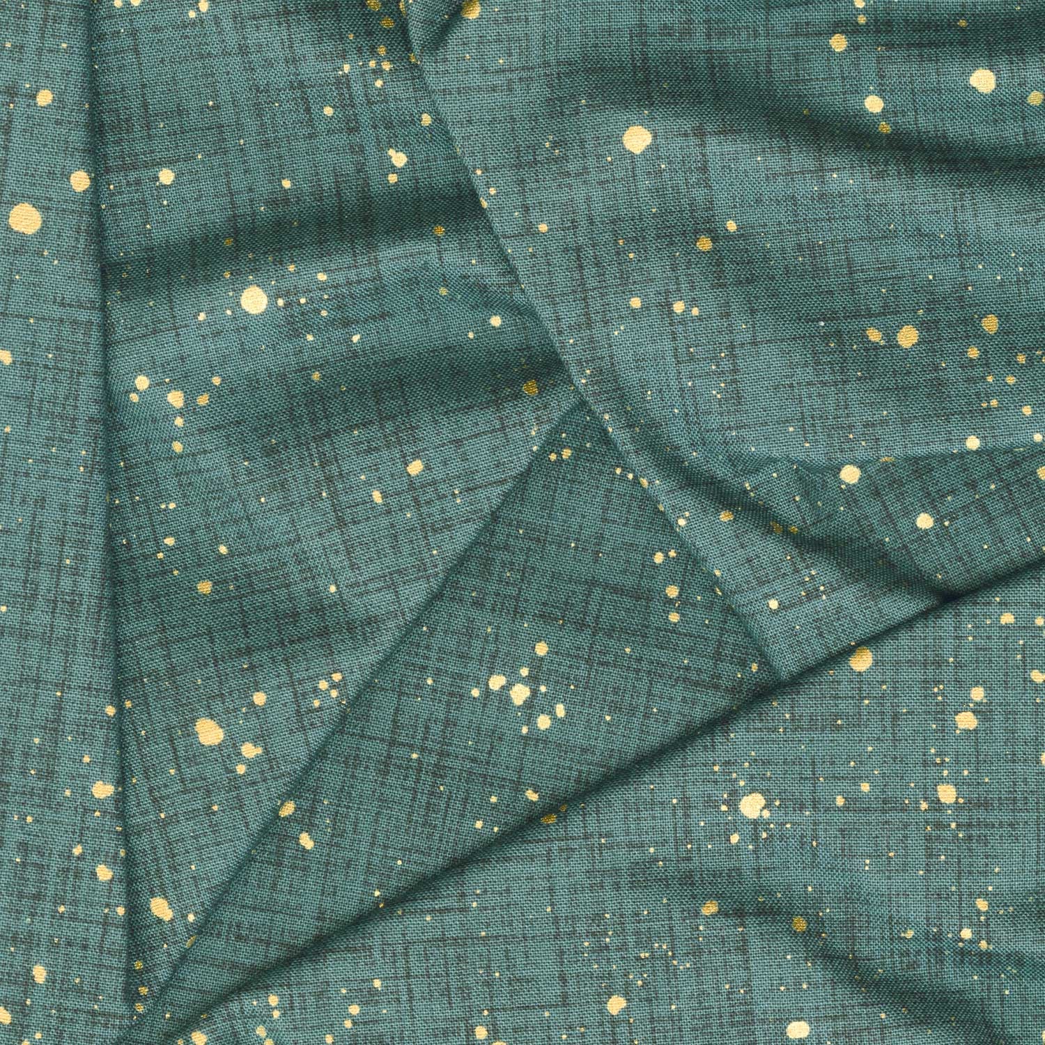 Winter Dreams - Texture Green Metallic Yardage - Image 2