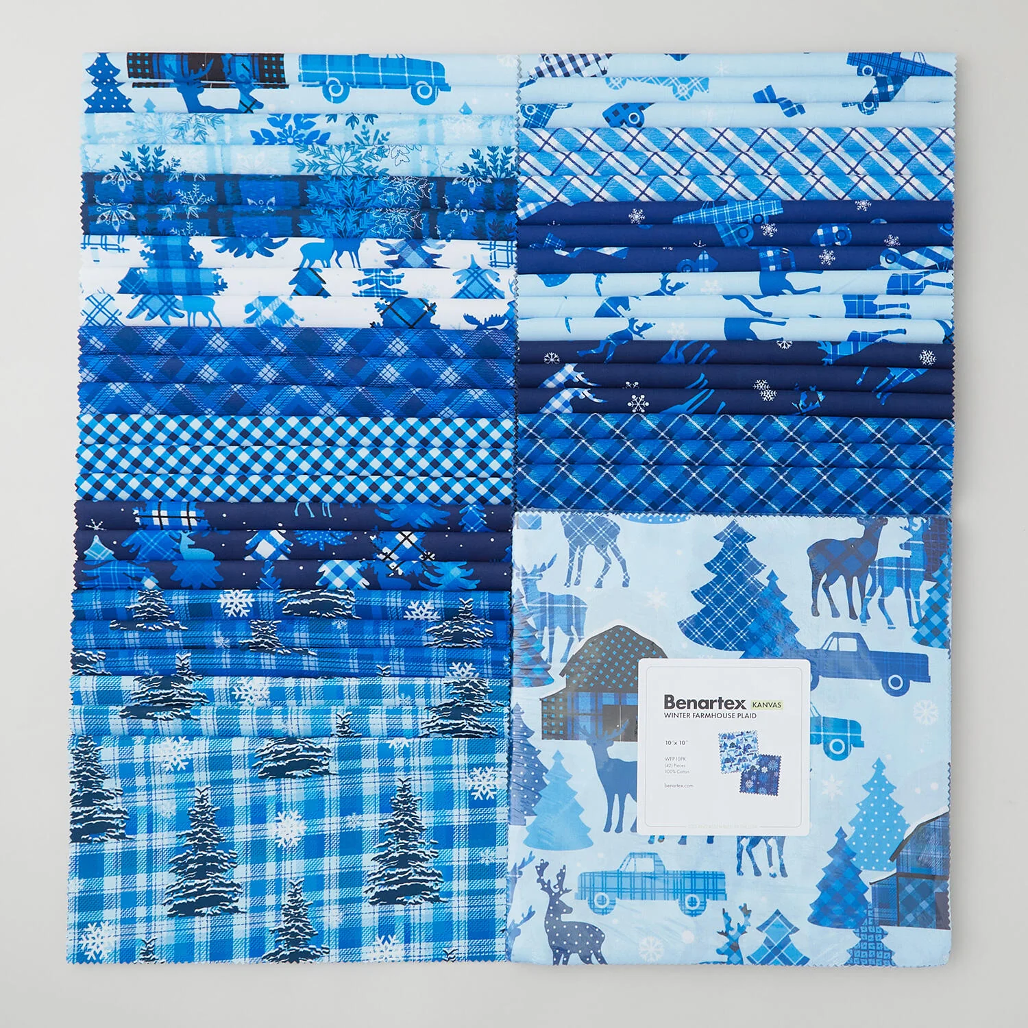 Winter Farmhouse Plaid Favorites 10" Squares